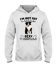 I m not fat sexy Collie Hooded Sweatshirt thumbnail