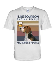 Bourbon and Beagle kp V-Neck T-Shirt thumbnail