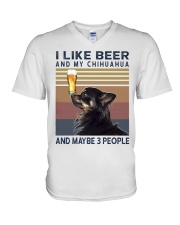 Beer and Chihuahua hp V-Neck T-Shirt thumbnail