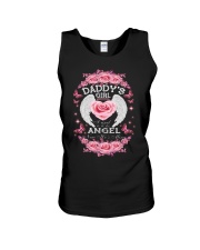 Daddy's Girl Angel Black Unisex Tank thumbnail