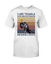 Tequila and Miniature Schnauzer Premium Fit Mens Tee thumbnail