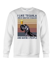 Tequila and Miniature Schnauzer Crewneck Sweatshirt thumbnail
