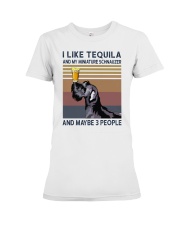 Tequila and Miniature Schnauzer Premium Fit Ladies Tee thumbnail