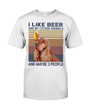 Beer and English Cocker spaniels Premium Fit Mens Tee thumbnail
