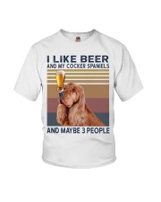 Beer and English Cocker spaniels Youth T-Shirt thumbnail