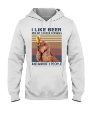 Beer and English Cocker spaniels Hooded Sweatshirt thumbnail