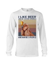 Beer and English Cocker spaniels Long Sleeve Tee thumbnail