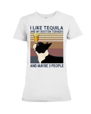 Tequila and Boston Terriers Premium Fit Ladies Tee thumbnail