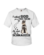 Miniature Schnauze Asked God Youth T-Shirt thumbnail