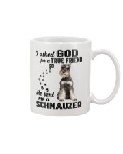 Miniature Schnauze Asked God Mug thumbnail