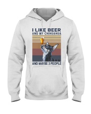 Beer and Chihuahua Hooded Sweatshirt thumbnail