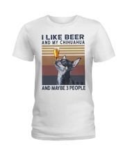 Beer and Chihuahua Ladies T-Shirt thumbnail