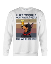 Tequila and Doberman Pinscher Crewneck Sweatshirt thumbnail