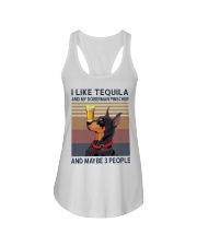 Tequila and Doberman Pinscher Ladies Flowy Tank thumbnail