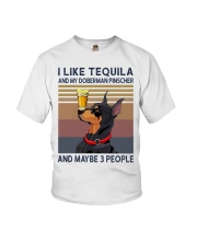 Tequila and Doberman Pinscher Youth T-Shirt thumbnail
