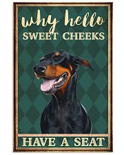 Doberman Pinscher why hello 11x17 Poster thumbnail