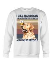 Bourbon and Labrador Retriever Crewneck Sweatshirt thumbnail