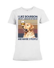 Bourbon and Labrador Retriever Premium Fit Ladies Tee thumbnail