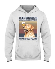 Bourbon and Labrador Retriever Hooded Sweatshirt thumbnail
