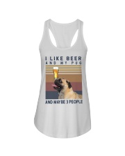 BEER AND PUG hp Ladies Flowy Tank thumbnail