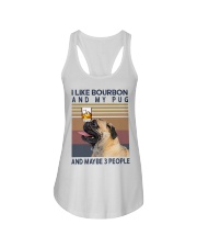 Bourbon and Pug Ladies Flowy Tank thumbnail