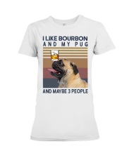 Bourbon and Pug Premium Fit Ladies Tee thumbnail