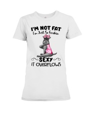 Miniature Schnauzer - I m not fat Premium Fit Ladies Tee thumbnail