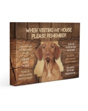 Visit home Vizsla 14x11 Gallery Wrapped Canvas Prints front