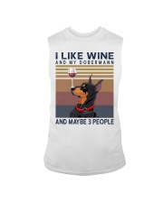 Wine and Dobermann Sleeveless Tee thumbnail