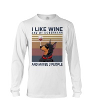 Wine and Dobermann Long Sleeve Tee thumbnail