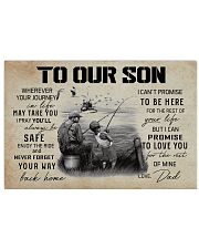 TO OUR SON FISHING 17x11 Poster front