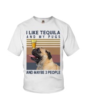 Tequila and Pugs Youth T-Shirt thumbnail