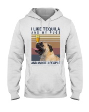 Tequila and Pugs Hooded Sweatshirt thumbnail