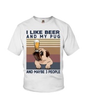 BEER AND PUG Youth T-Shirt thumbnail