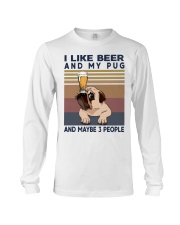BEER AND PUG Long Sleeve Tee thumbnail