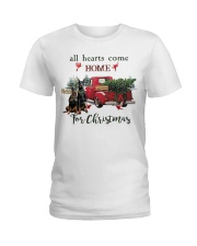 Doberman Christmas Ladies T-Shirt thumbnail