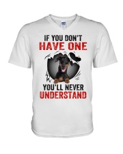 Doberman Pinscher in Mine V-Neck T-Shirt thumbnail