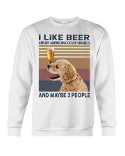 Beer and American Cocker Spaniels Crewneck Sweatshirt thumbnail