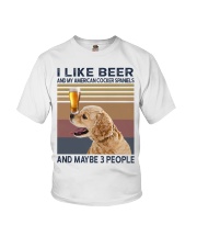 Beer and American Cocker Spaniels Youth T-Shirt thumbnail