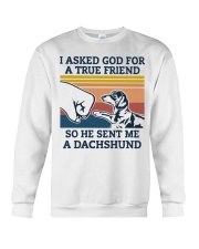 true friend dachshund Crewneck Sweatshirt thumbnail