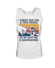 true friend dachshund Unisex Tank thumbnail