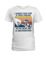 true friend dachshund Ladies T-Shirt thumbnail