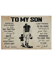 18 USA FOOTBALL TO MY SON 17x11 Poster front