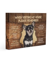 Visit home Chihuhua 14x11 Gallery Wrapped Canvas Prints front