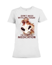 HORSE NO MEDICATION Premium Fit Ladies Tee thumbnail