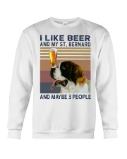 Beer and Saint Bernard Crewneck Sweatshirt thumbnail