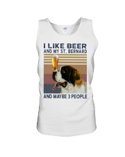 Beer and Saint Bernard Unisex Tank thumbnail