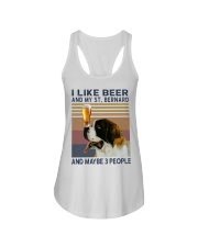 Beer and Saint Bernard Ladies Flowy Tank thumbnail