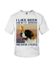 Beer and Saint Bernard Youth T-Shirt thumbnail