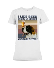 Beer and Saint Bernard Premium Fit Ladies Tee thumbnail